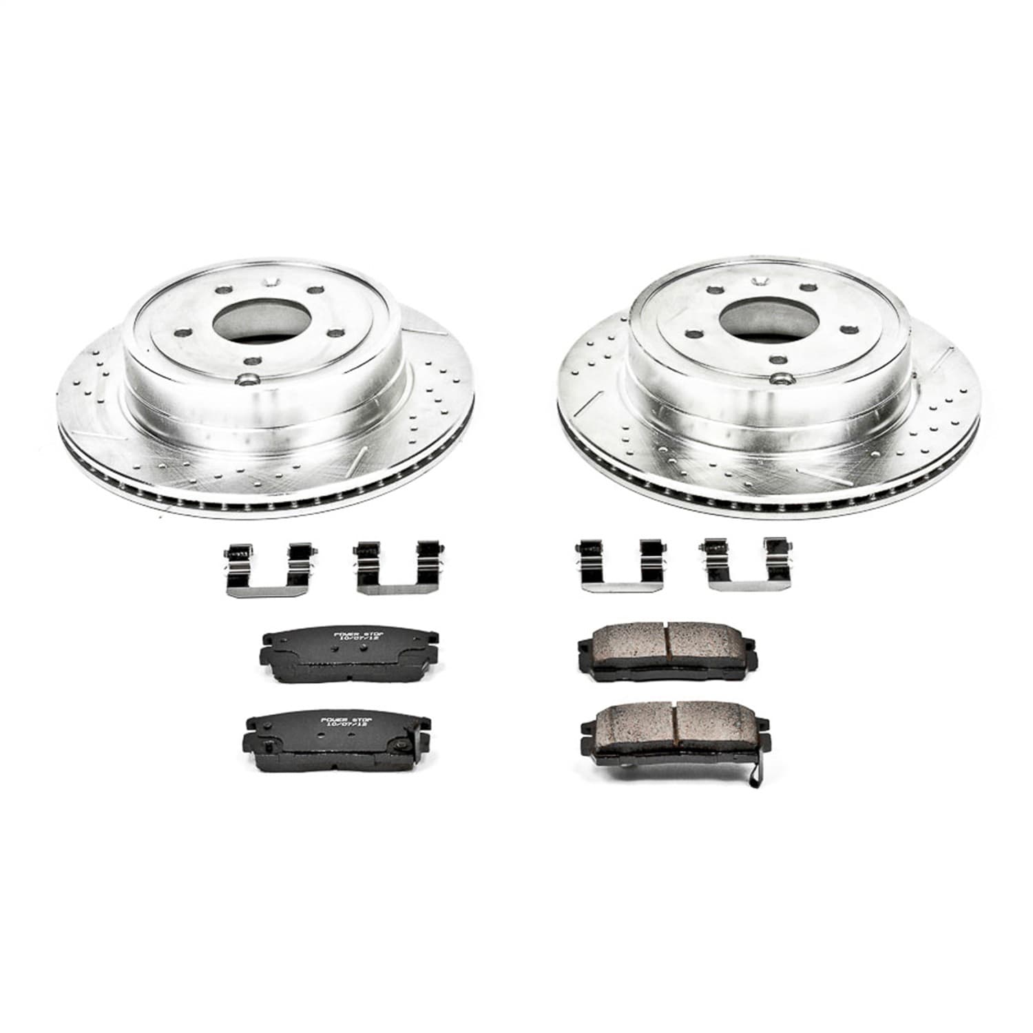 Power Stop - K2092 - Rear - Disc Brake Pad and Rotor Kit image 1