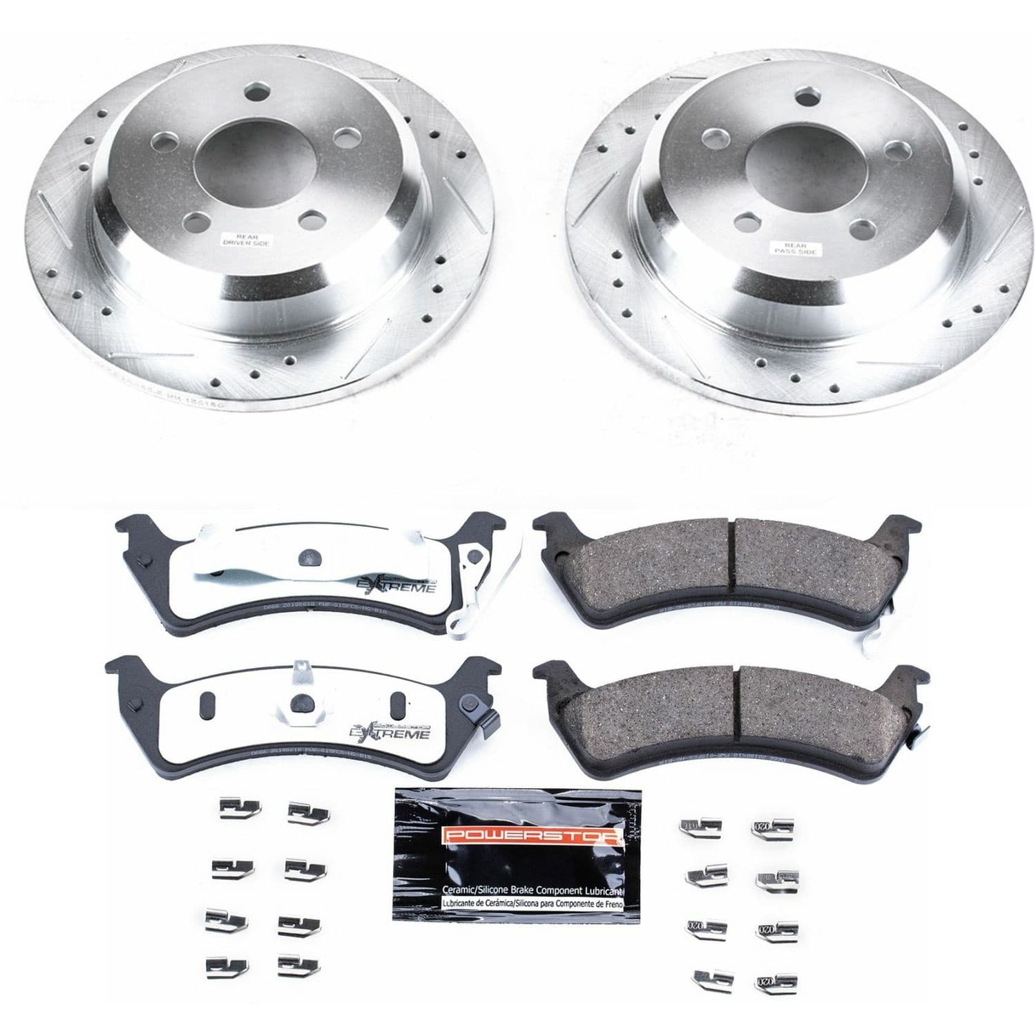 Power Stop - K2131-36 - Rear - Disc Brake Pad and Rotor Kit image 1