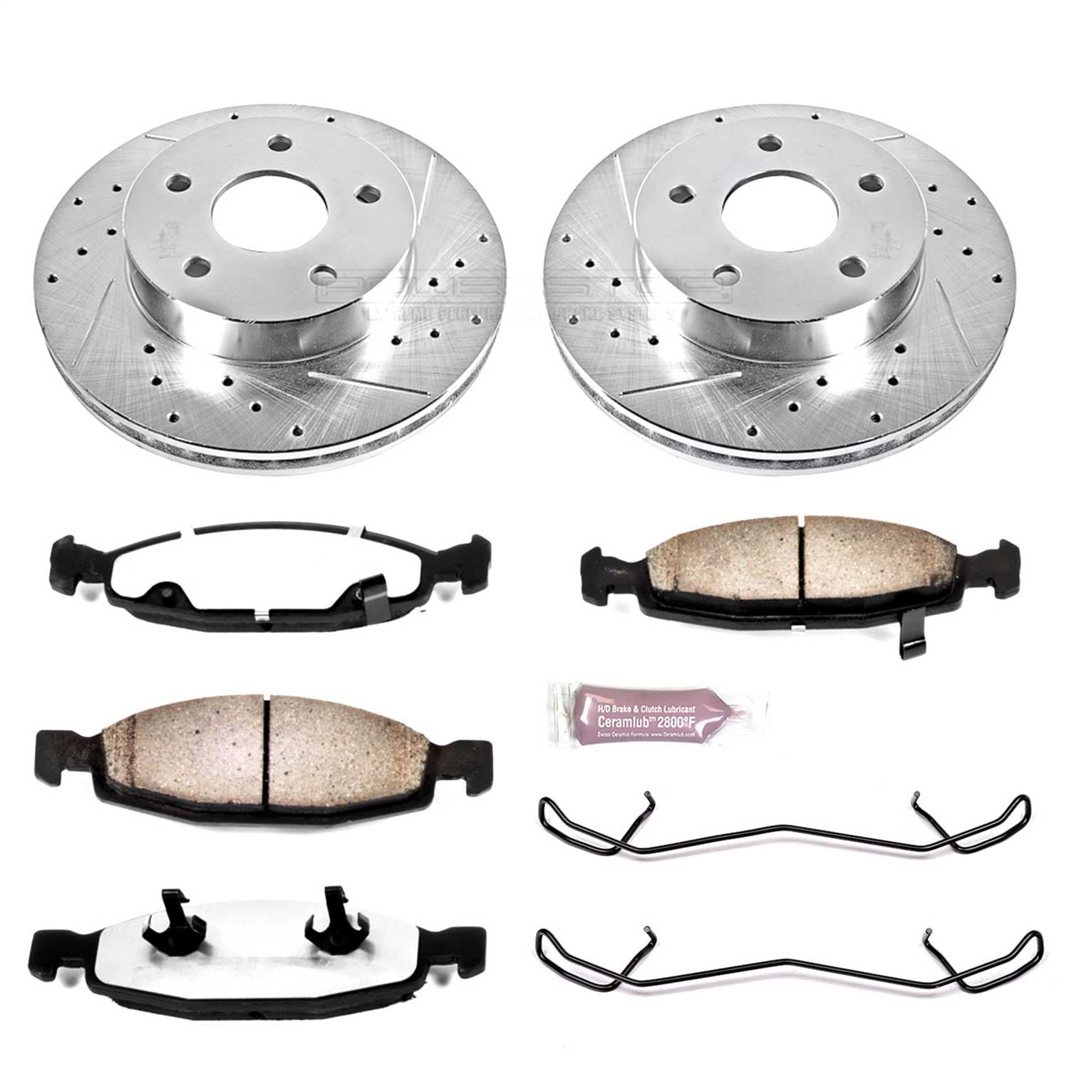 Power Stop - K2147-36 - Front - Disc Brake Pad and Rotor Kit image 1