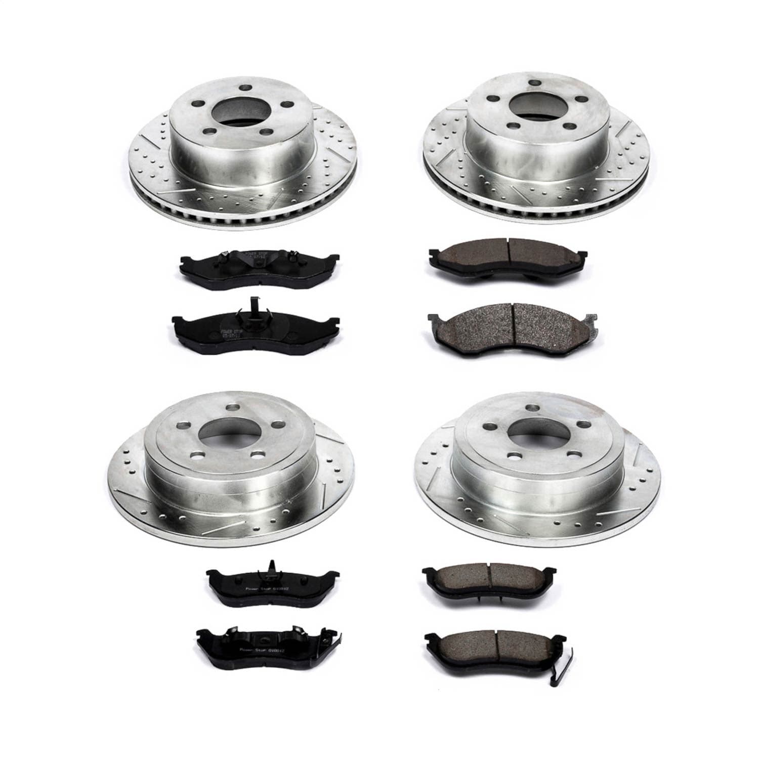 Power Stop - K2154 - Front and Rear - Disc Brake Pad and Rotor Kit image 1