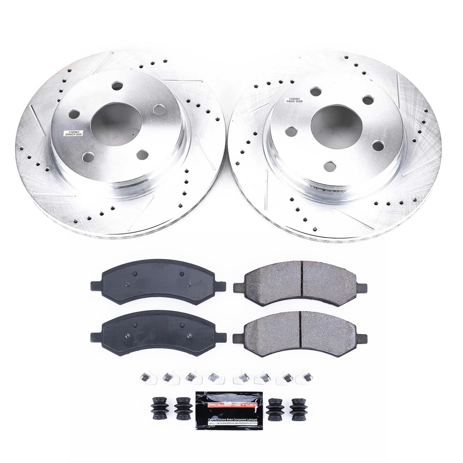 Power Stop - K2163 - Front - Disc Brake Pad and Rotor Kit image 1