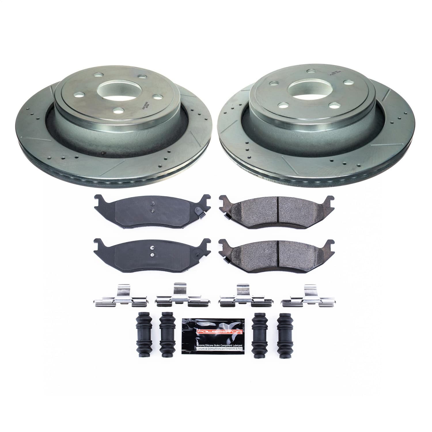 Power Stop - K2172 - Rear - Disc Brake Pad and Rotor Kit image 1