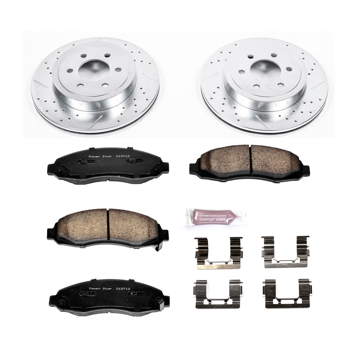 Power Stop - K2187 - Front - Disc Brake Pad and Rotor Kit image 1