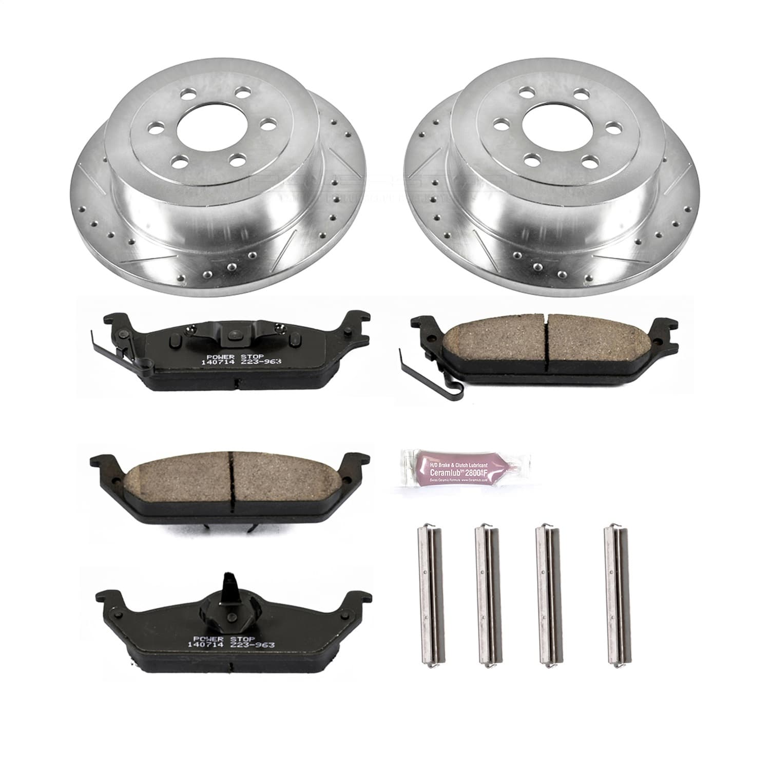 Power Stop - K2192 - Rear - Disc Brake Pad and Rotor Kit image 1