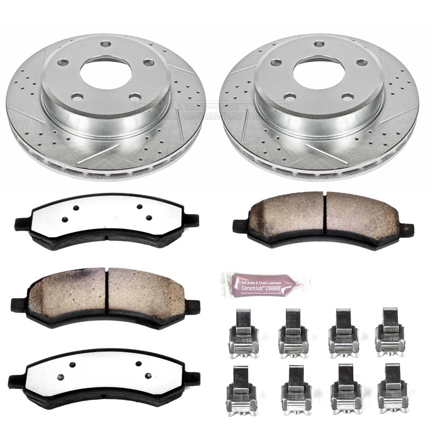 Power Stop - K2193-36 - Front - Disc Brake Pad and Rotor Kit image 1
