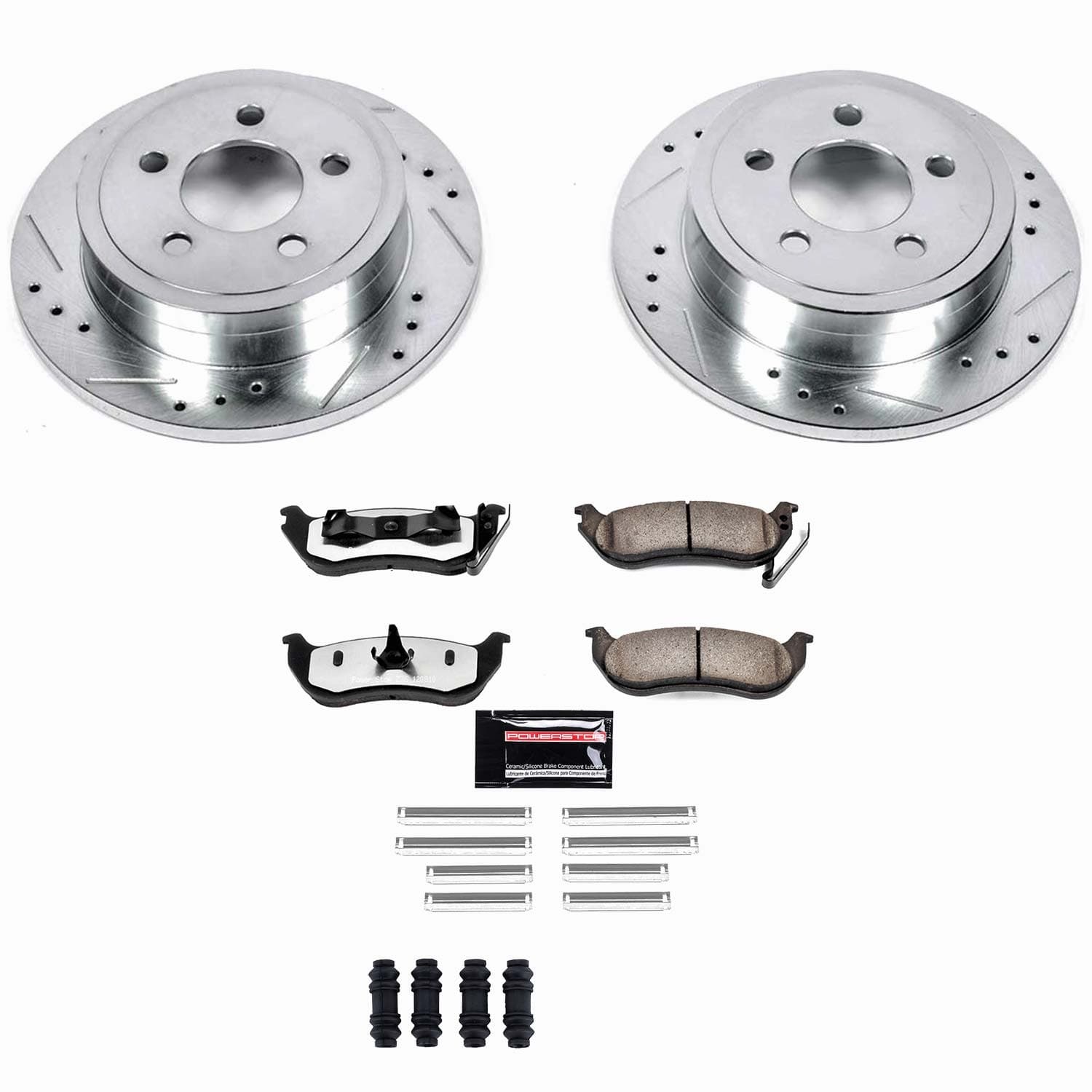 Power Stop - K2197-36 - Rear - Disc Brake Pad and Rotor Kit image 1