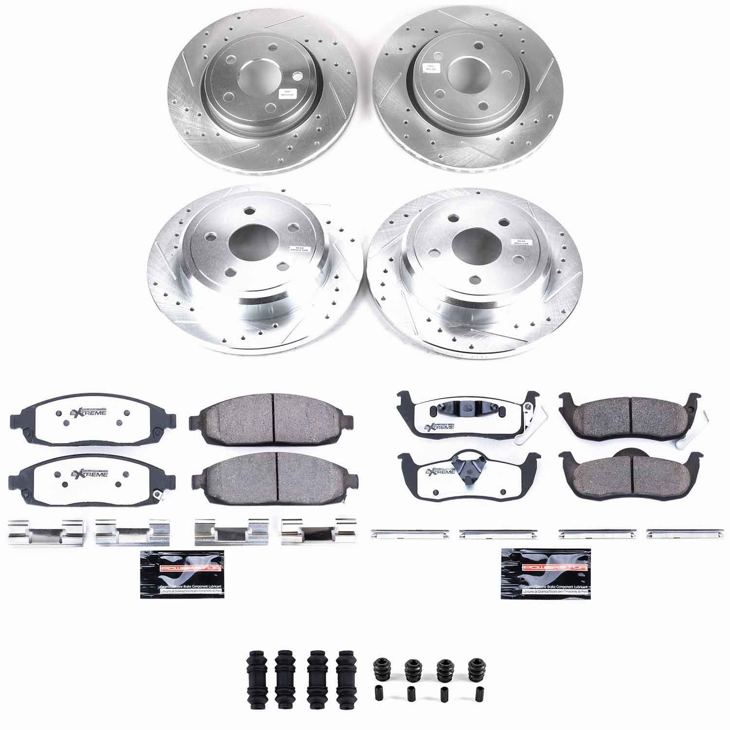 Power Stop - K2220-26 - Front and Rear - Disc Brake Pad and Rotor Kit image 1