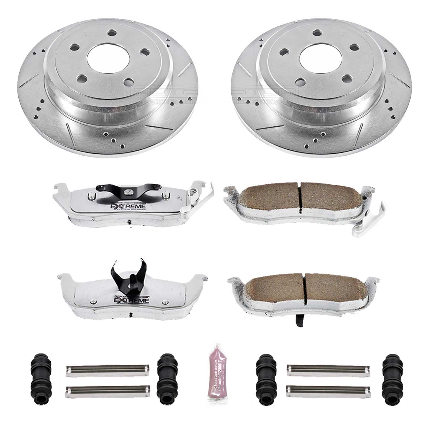 Power Stop - K2221-26 - Rear - Disc Brake Pad and Rotor Kit image 1
