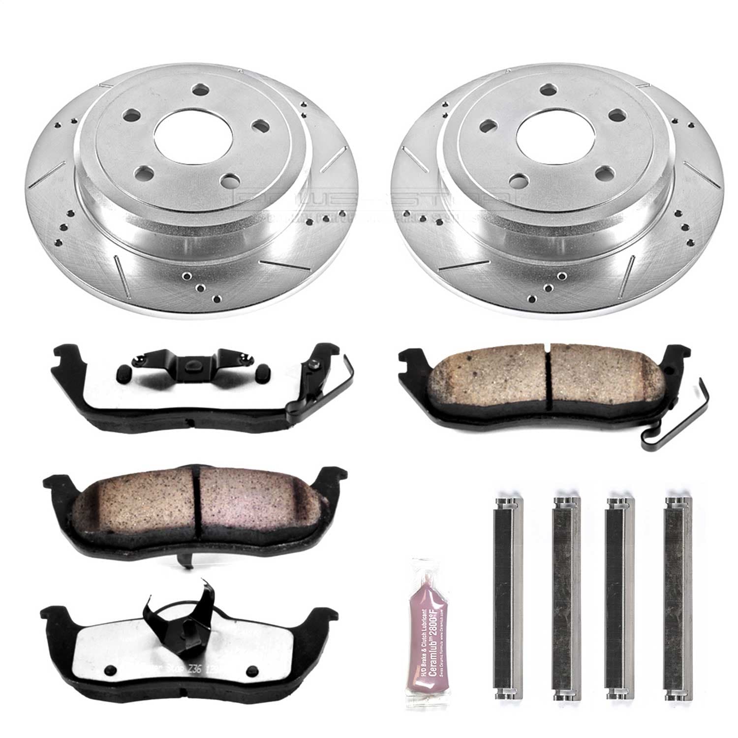 Power Stop - K2221-36 - Rear - Disc Brake Pad and Rotor Kit image 1