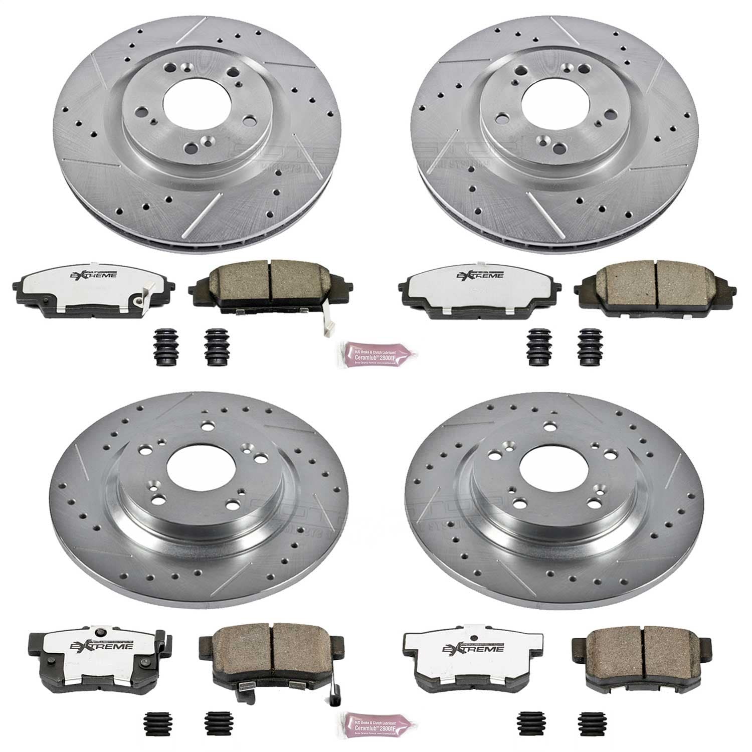 Power Stop - K2277-26 - Front and Rear - Disc Brake Pad and Rotor Kit image 1