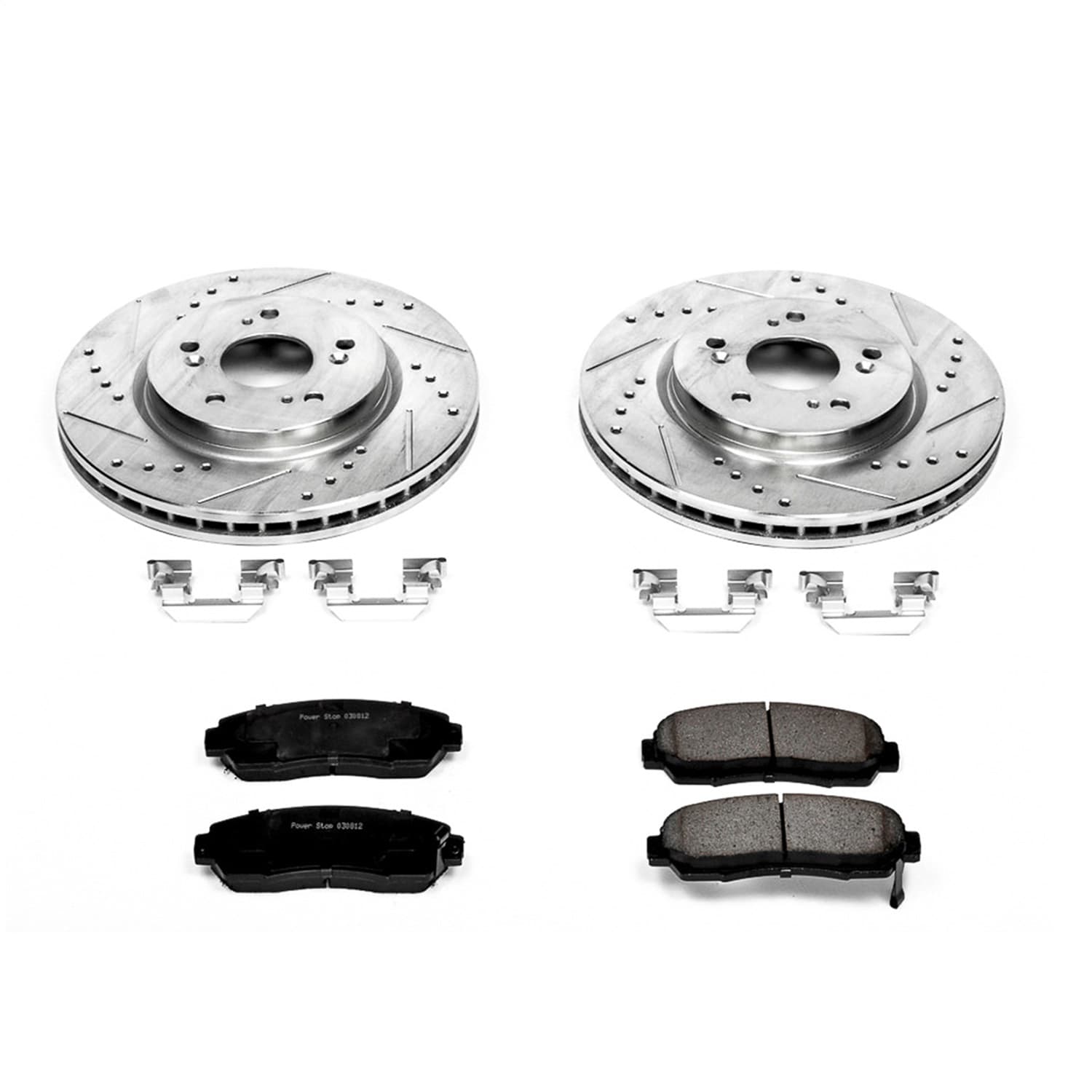 Power Stop - K228 - Front - Disc Brake Pad and Rotor Kit image 1
