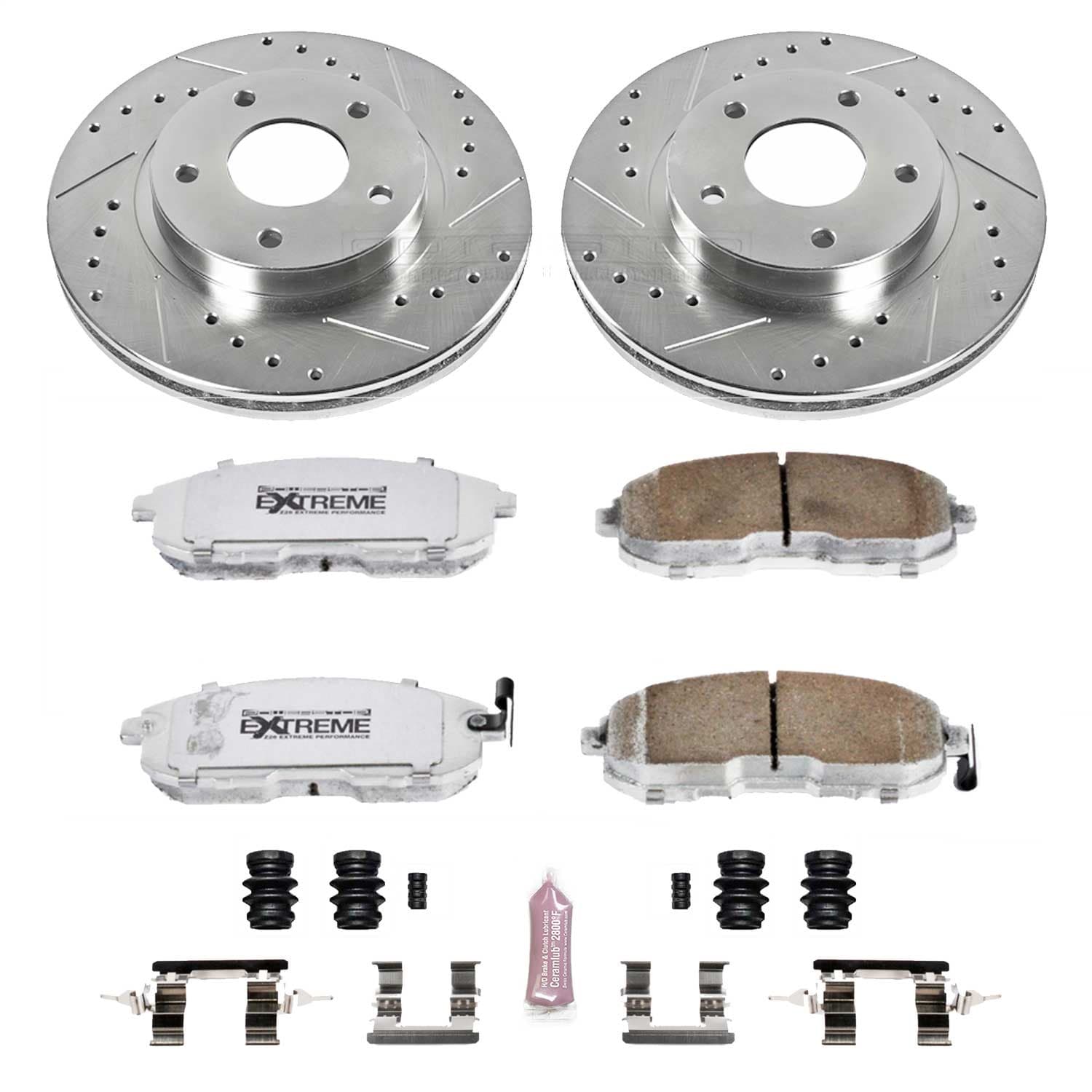 Power Stop - K2280-26 - Front - Disc Brake Pad and Rotor Kit image 1