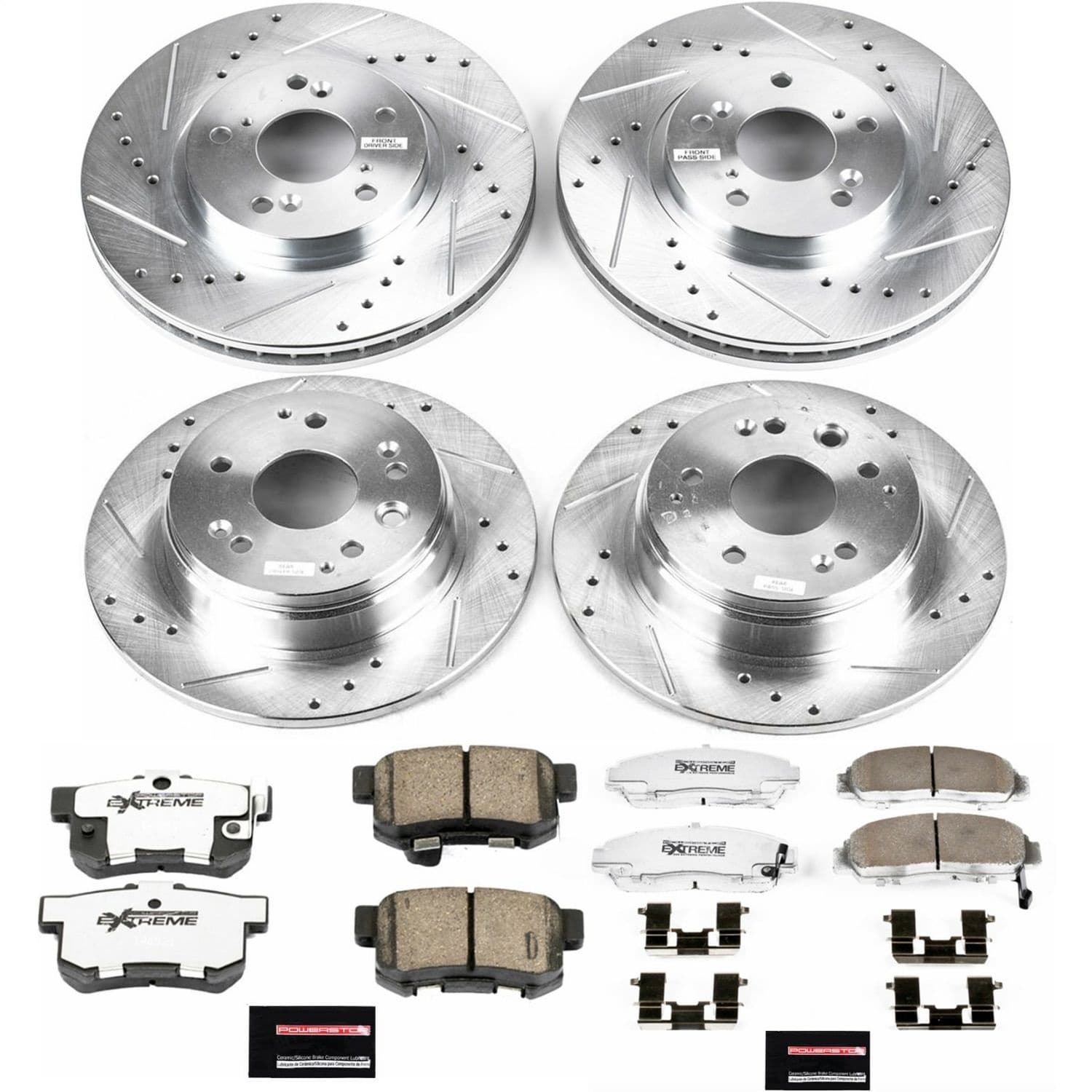 Power Stop - K2295-26 - Front and Rear - Disc Brake Pad and Rotor Kit image 1