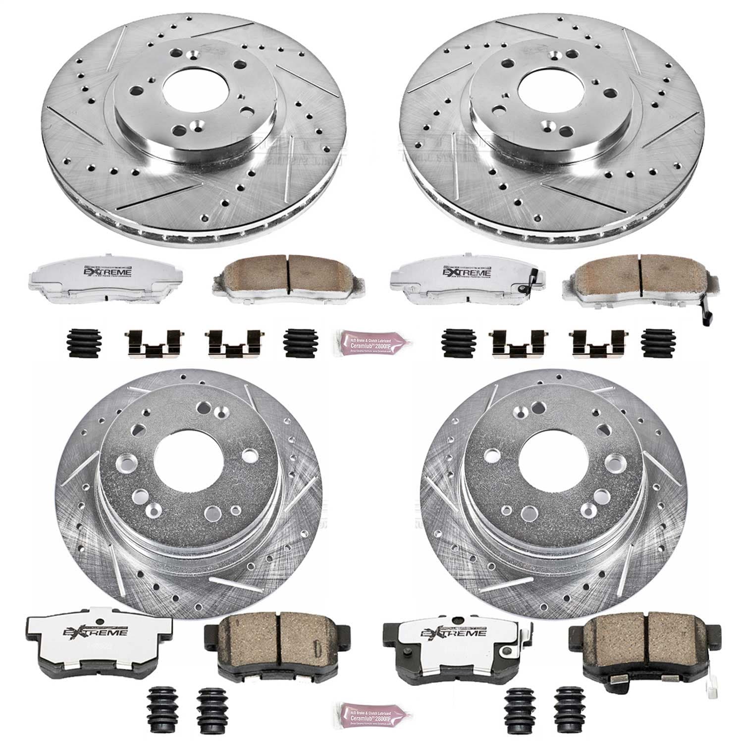 Power Stop - K2296-26 - Front and Rear - Disc Brake Pad and Rotor Kit image 1