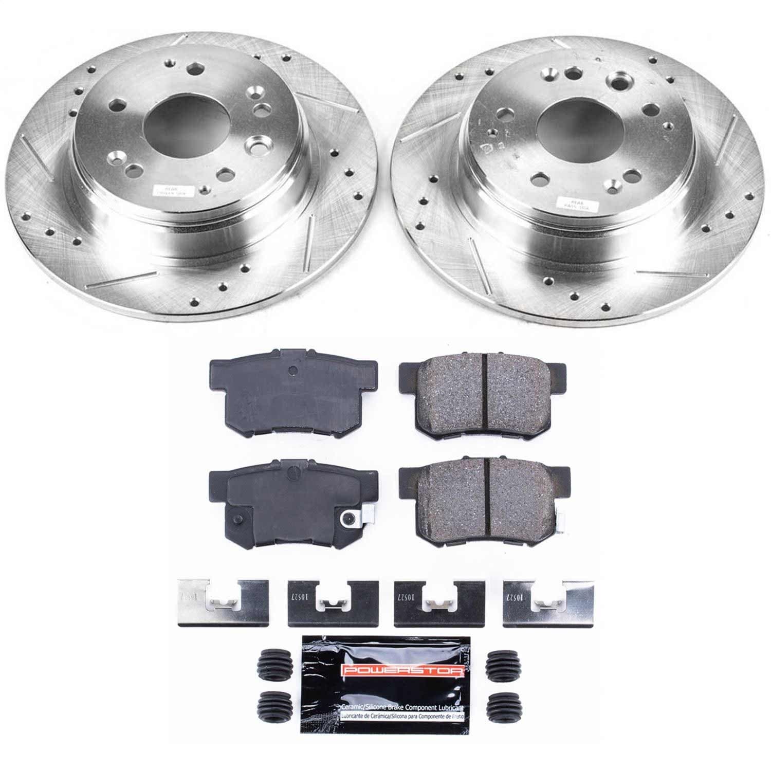 Power Stop - K2308 - Rear - Disc Brake Pad and Rotor Kit image 1