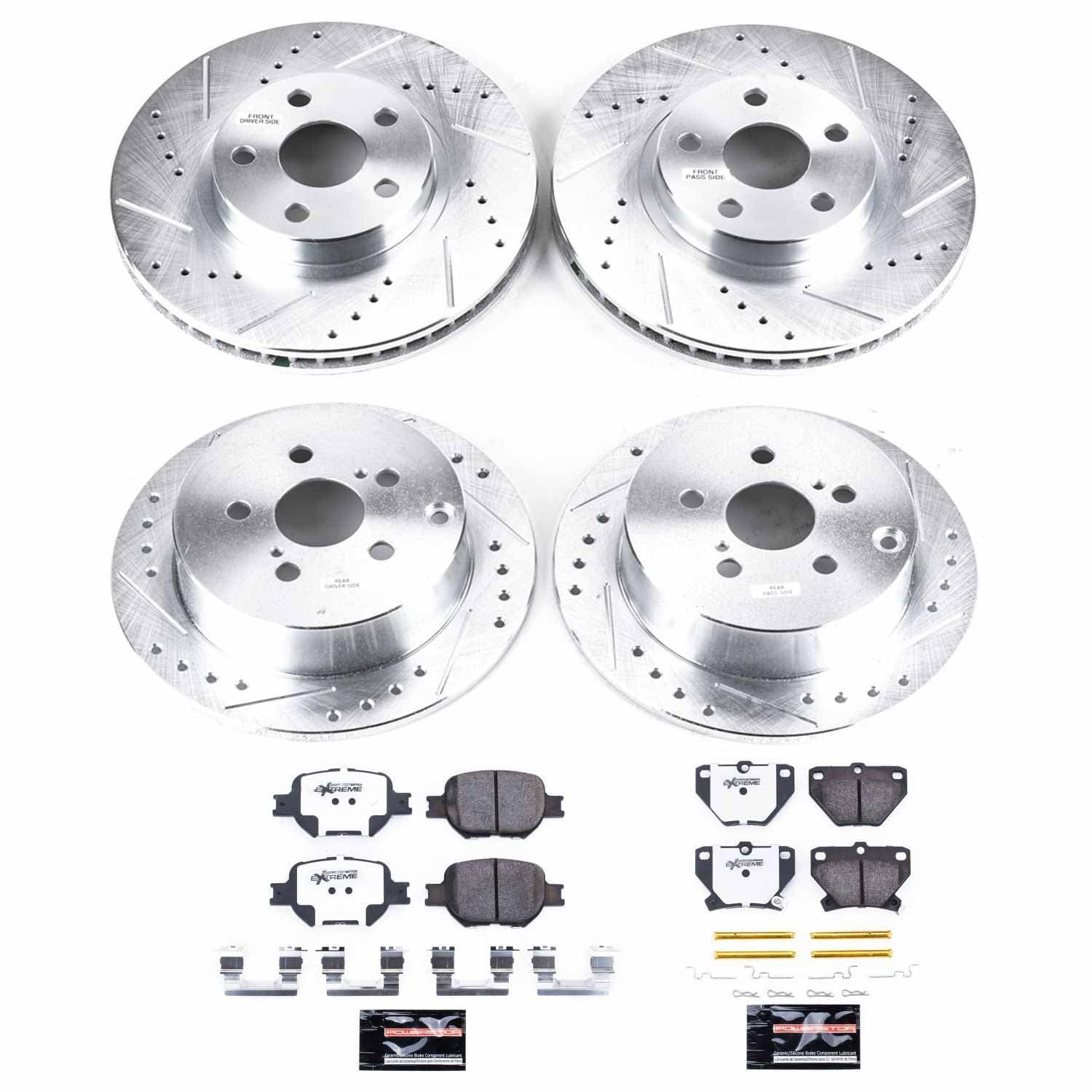 Power Stop - K2314-26 - Front and Rear - Disc Brake Pad and Rotor Kit image 1