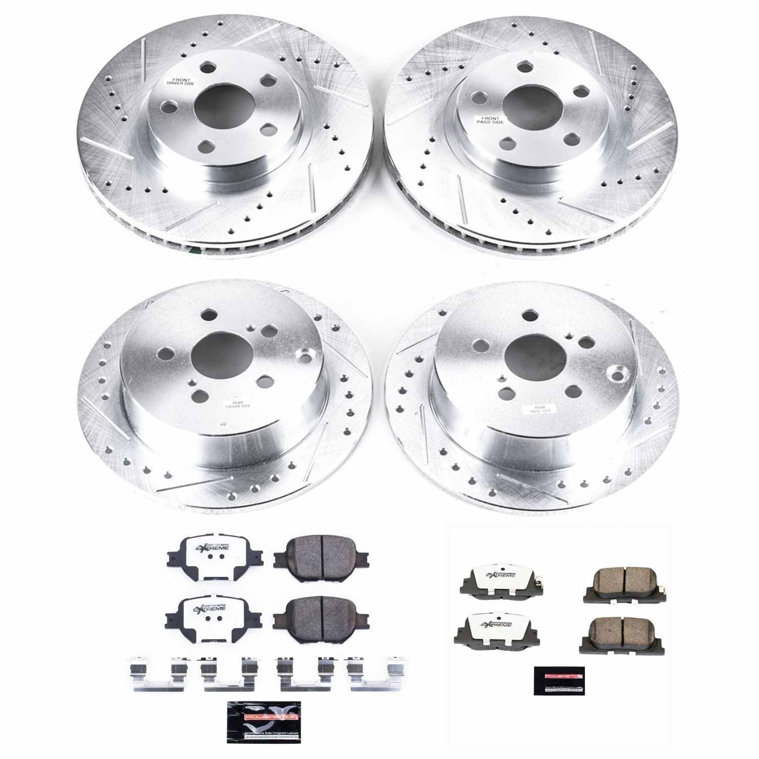 Power Stop - K2315-26 - Front and Rear - Disc Brake Pad and Rotor Kit image 1