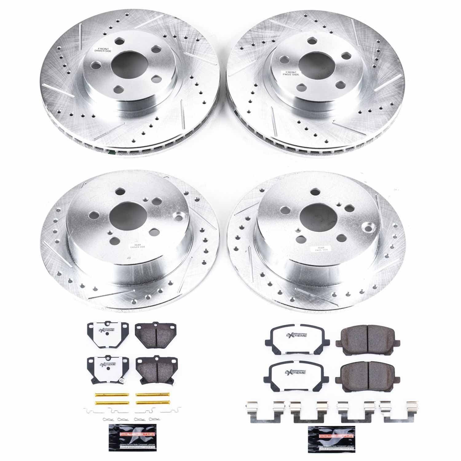 Power Stop - K2317-26 - Front and Rear - Disc Brake Pad and Rotor Kit image 1