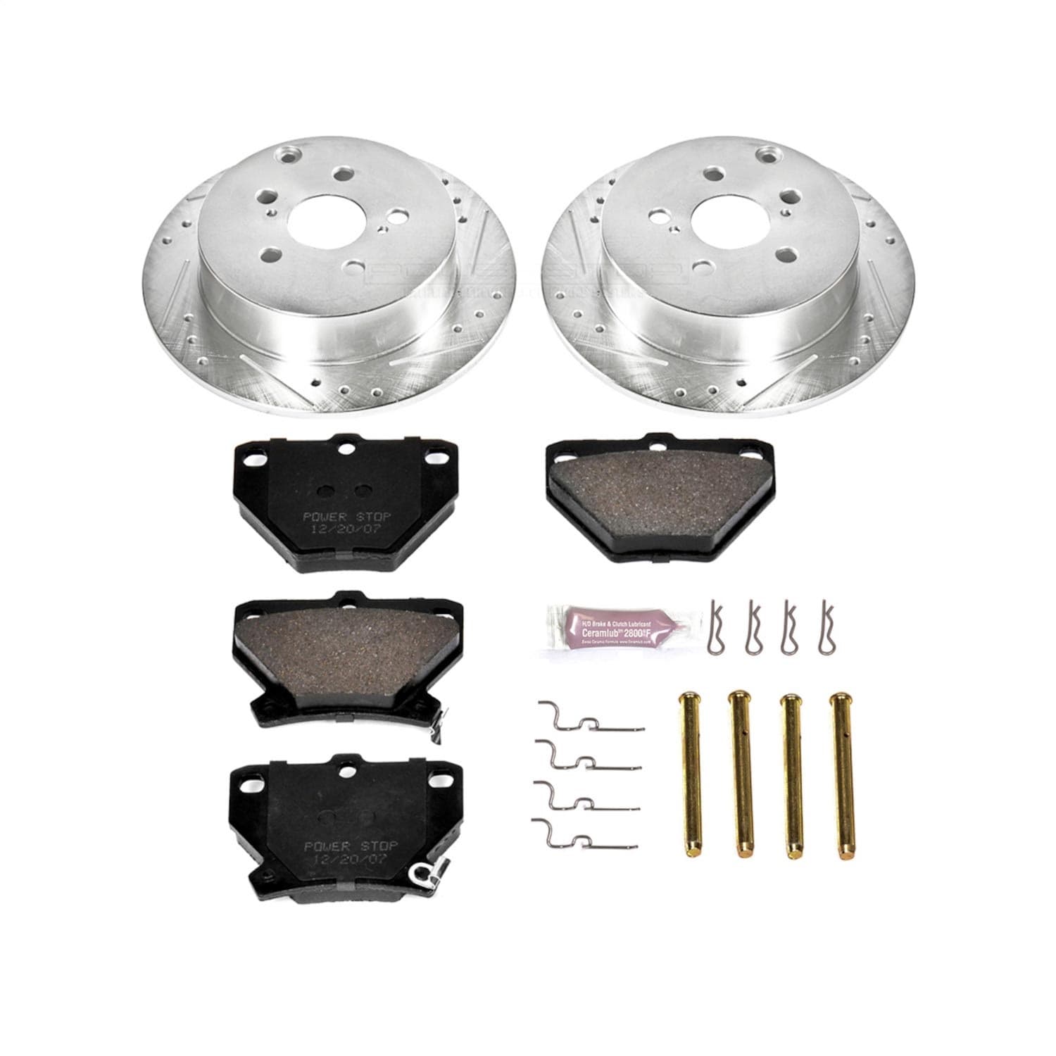 Power Stop - K2318 - Rear - Disc Brake Pad and Rotor Kit image 1