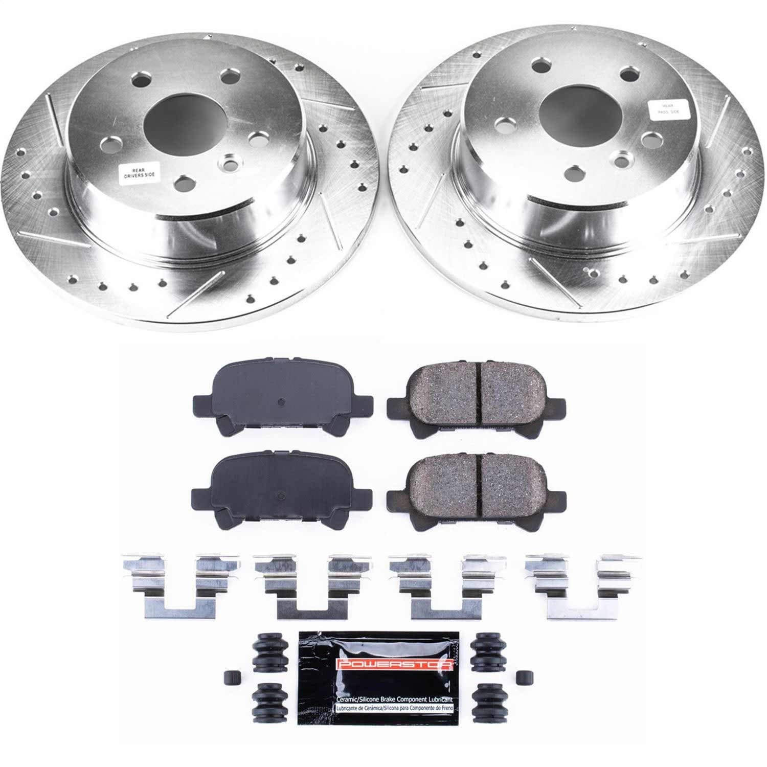 Power Stop - K2322 - Rear - Disc Brake Pad and Rotor Kit image 1