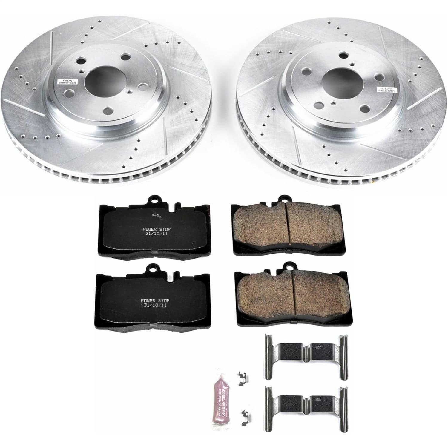 Power Stop - K2327 - Front - Disc Brake Pad and Rotor Kit image 1