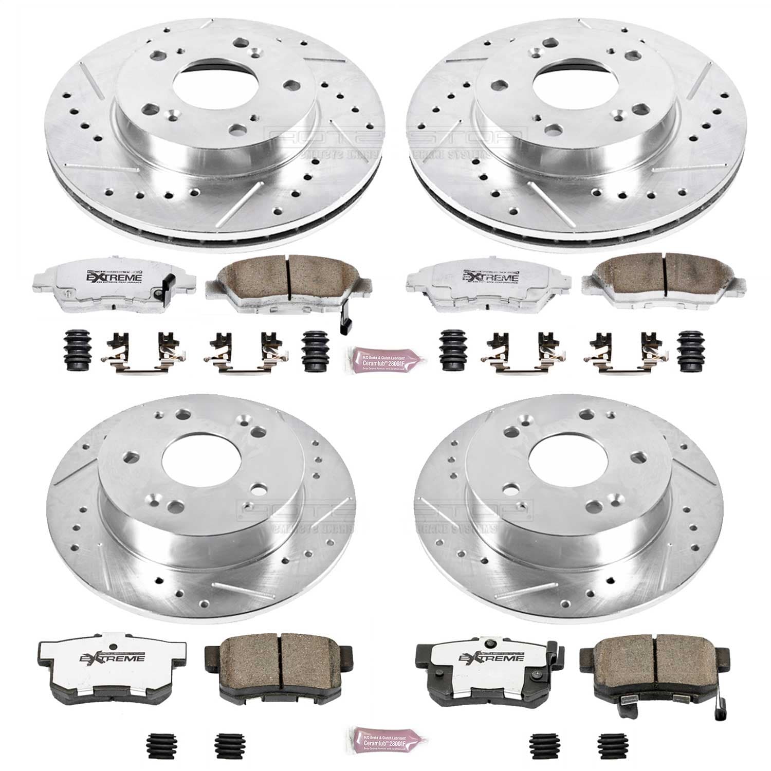 Power Stop - K2387-26 - Front and Rear - Disc Brake Pad and Rotor Kit image 1