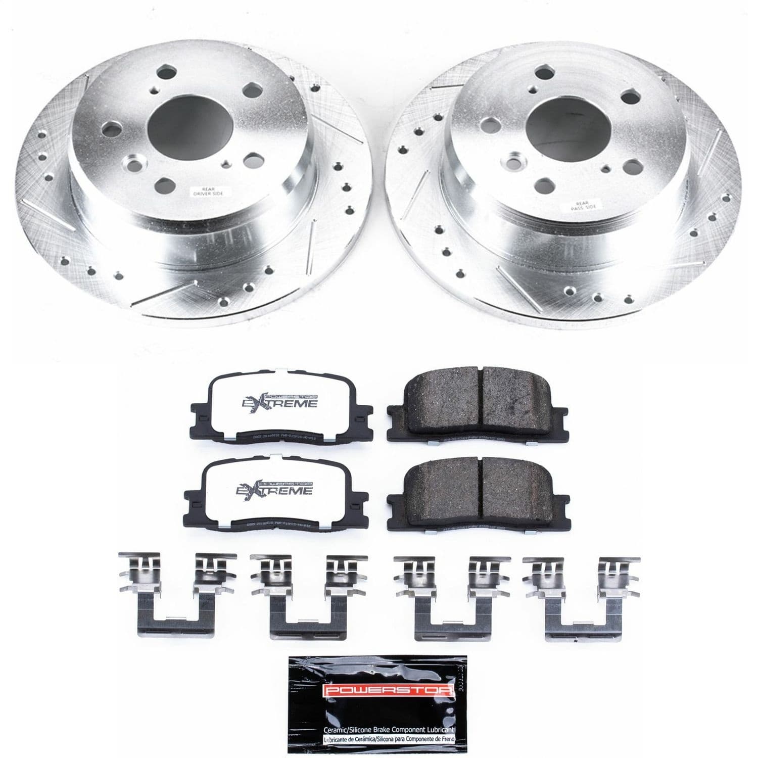 Power Stop - K2418-36 - Rear - Disc Brake Pad and Rotor Kit image 1