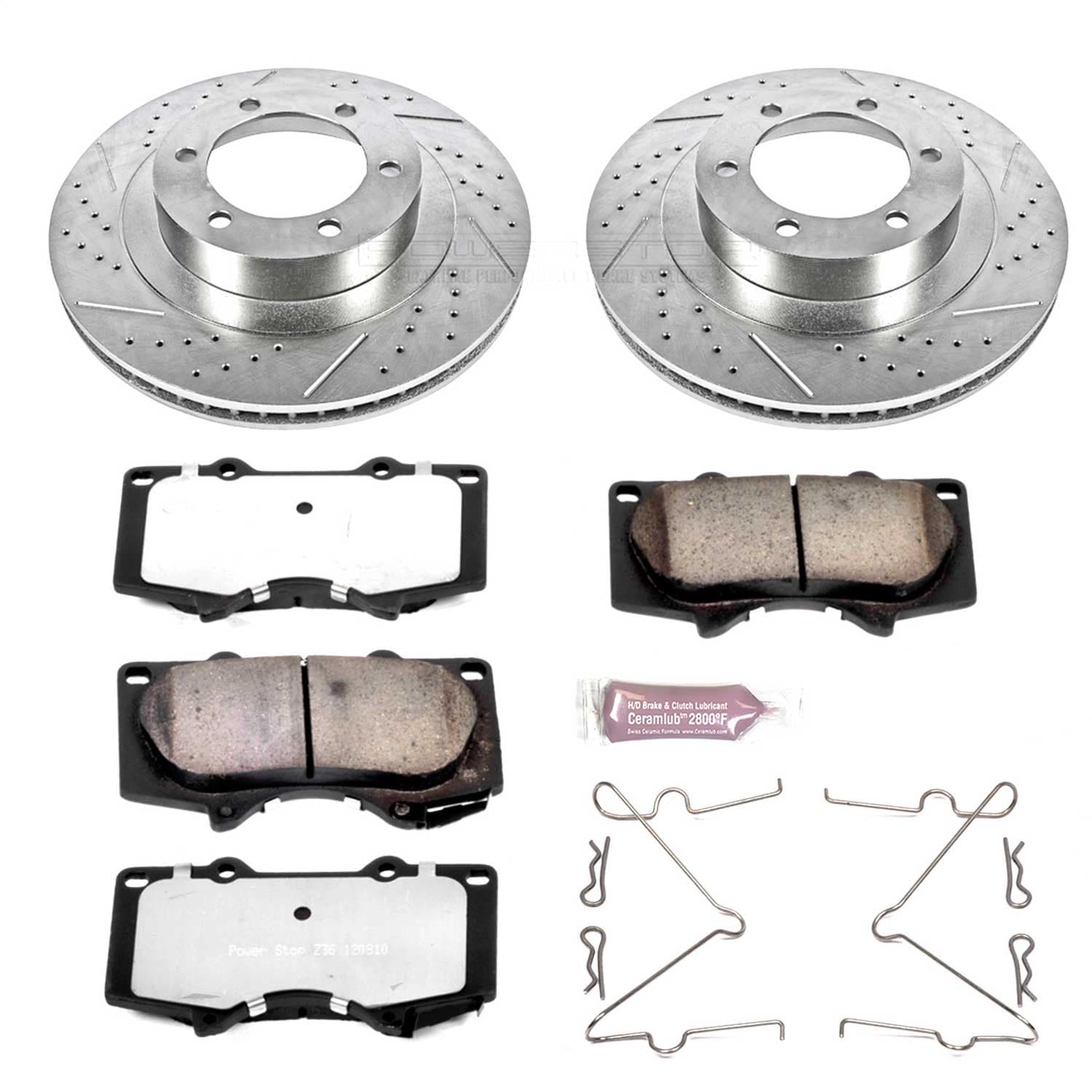 Power Stop - K2421-36 - Front - Disc Brake Pad and Rotor Kit image 1