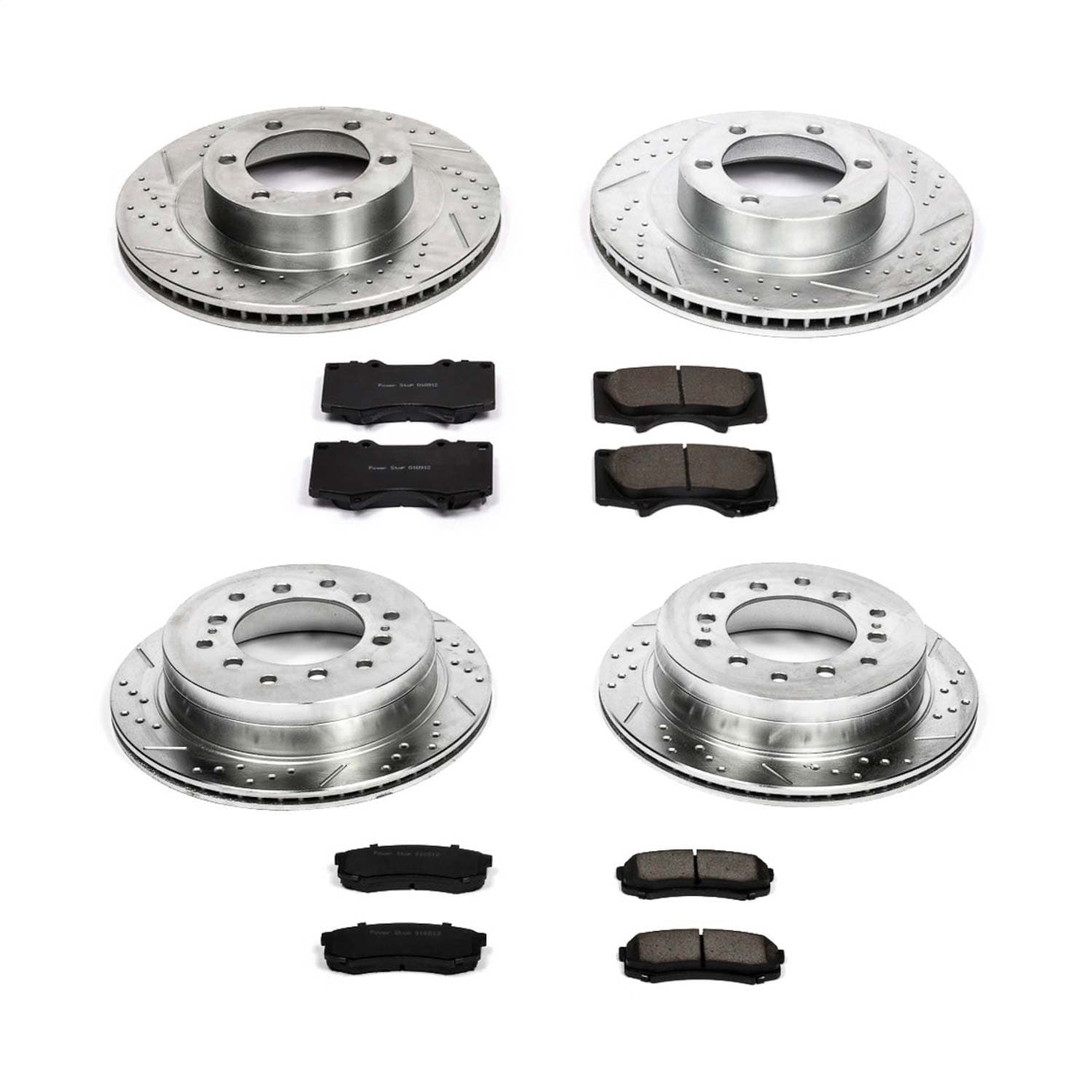 Power Stop - K2422 - Front and Rear - Disc Brake Pad and Rotor Kit image 1