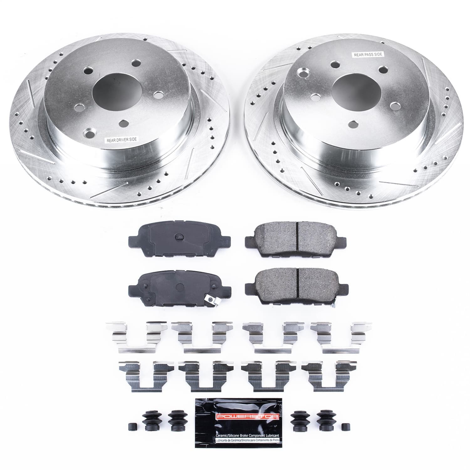 Power Stop - K2427 - Rear - Disc Brake Pad and Rotor Kit image 1