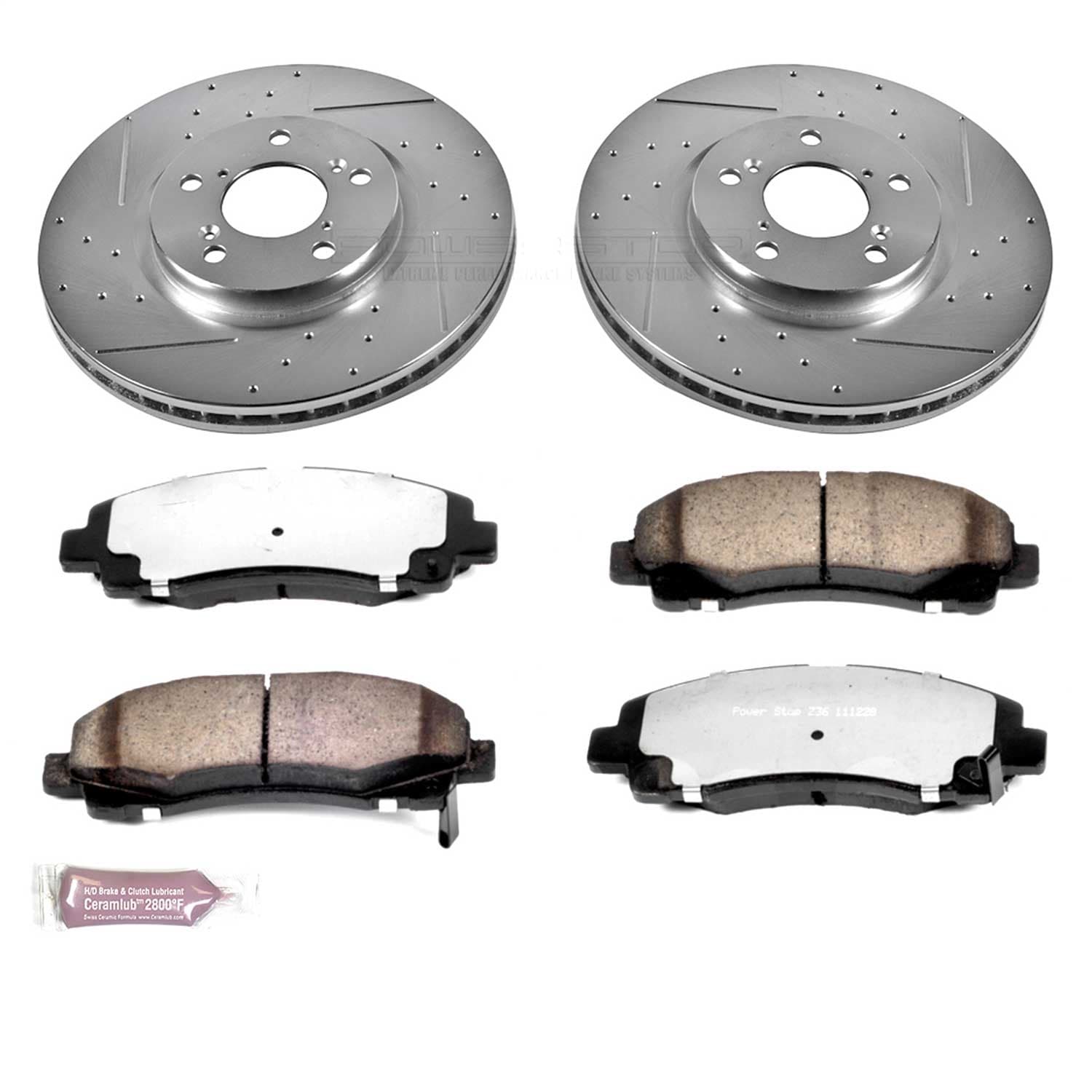 Power Stop - K2429-36 - Front - Disc Brake Pad and Rotor Kit image 1