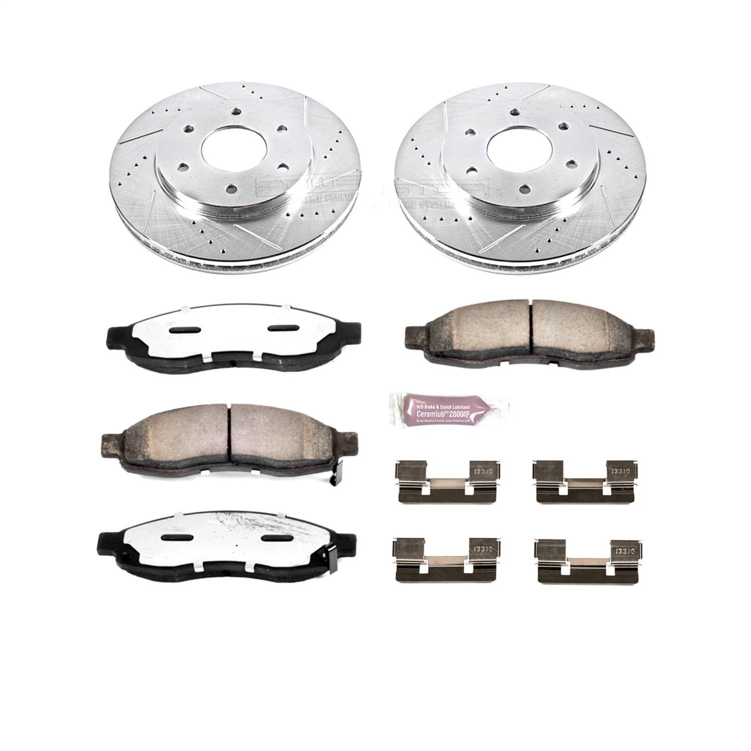 Power Stop - K2442-36 - Front - Disc Brake Pad and Rotor Kit image 1