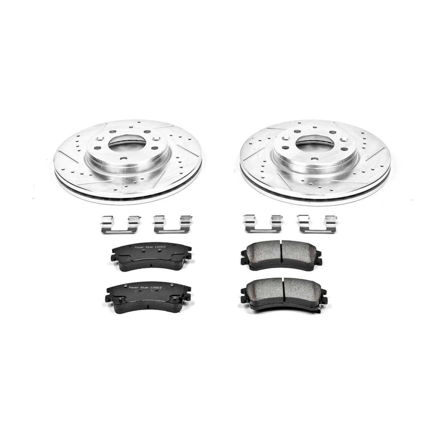Power Stop - K2448 - Front - Disc Brake Pad and Rotor Kit image 1