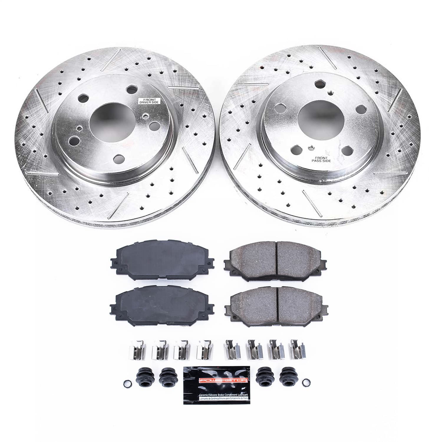 Power Stop - K258 - Front - Disc Brake Pad and Rotor Kit image 1