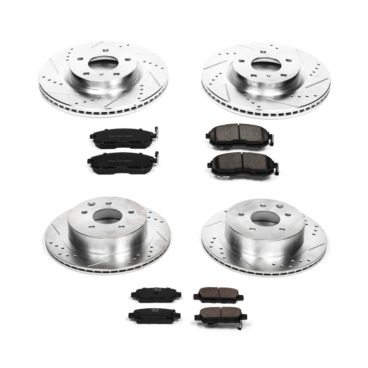 Power Stop - K2710 - Front and Rear - Disc Brake Pad and Rotor Kit image 1