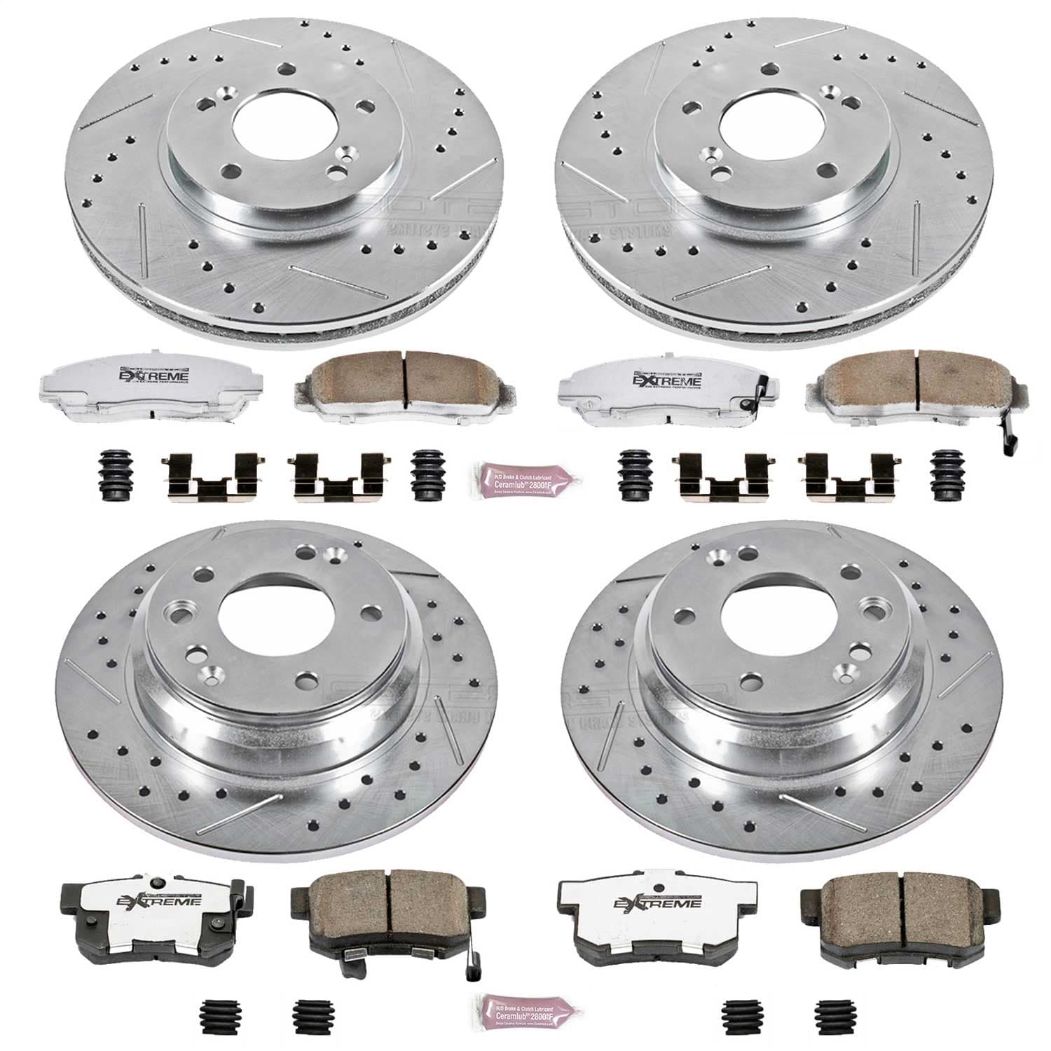 Power Stop - K2715-26 - Front and Rear - Disc Brake Pad and Rotor Kit image 1