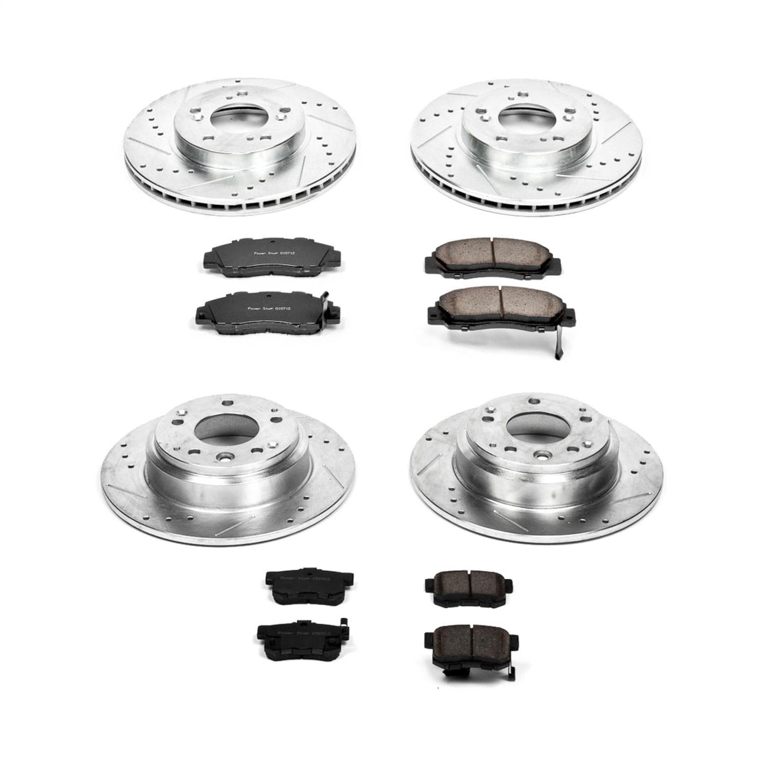 Power Stop - K2717 - Front and Rear - Disc Brake Pad and Rotor Kit image 1