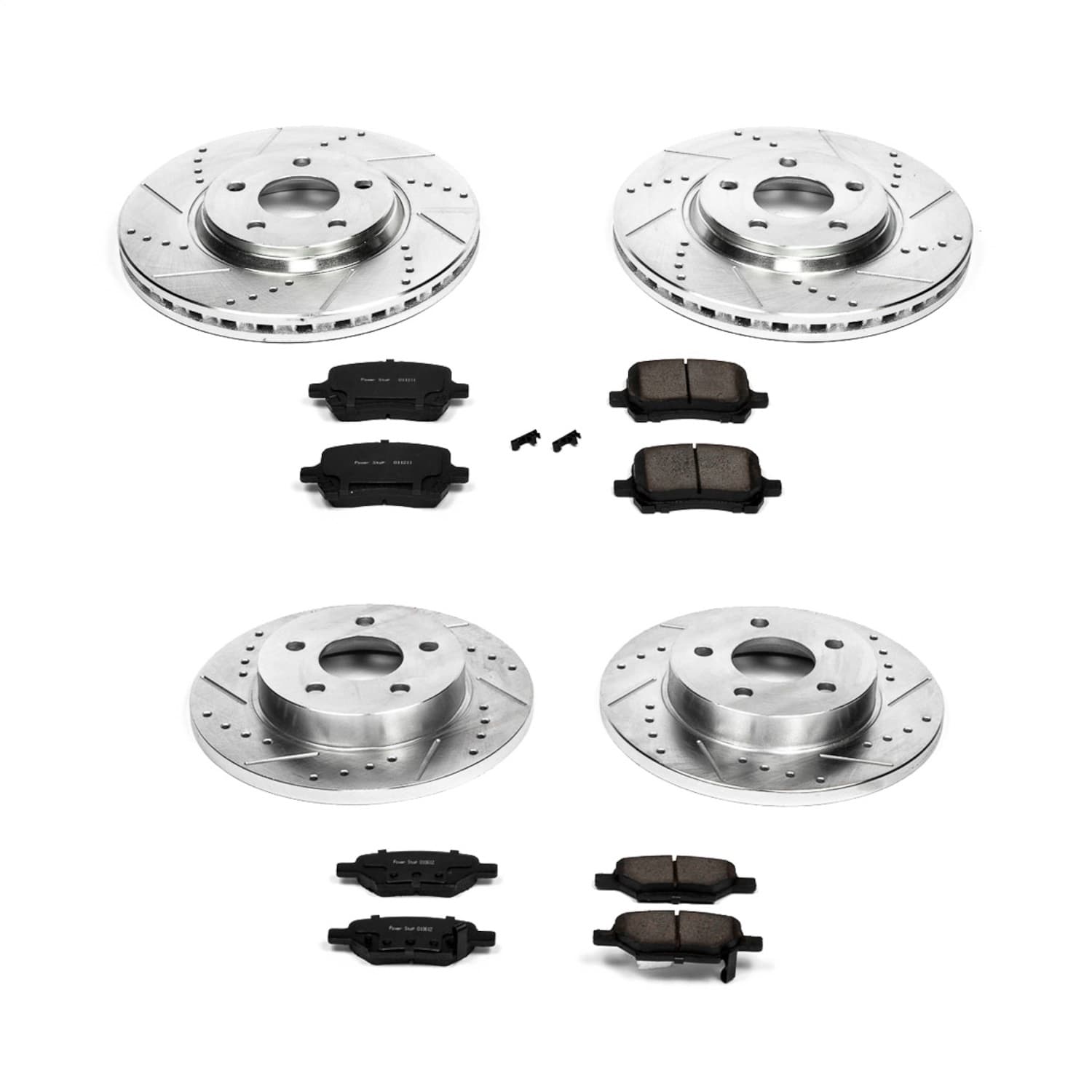 Power Stop - K2731 - Front and Rear - Disc Brake Pad and Rotor Kit image 1