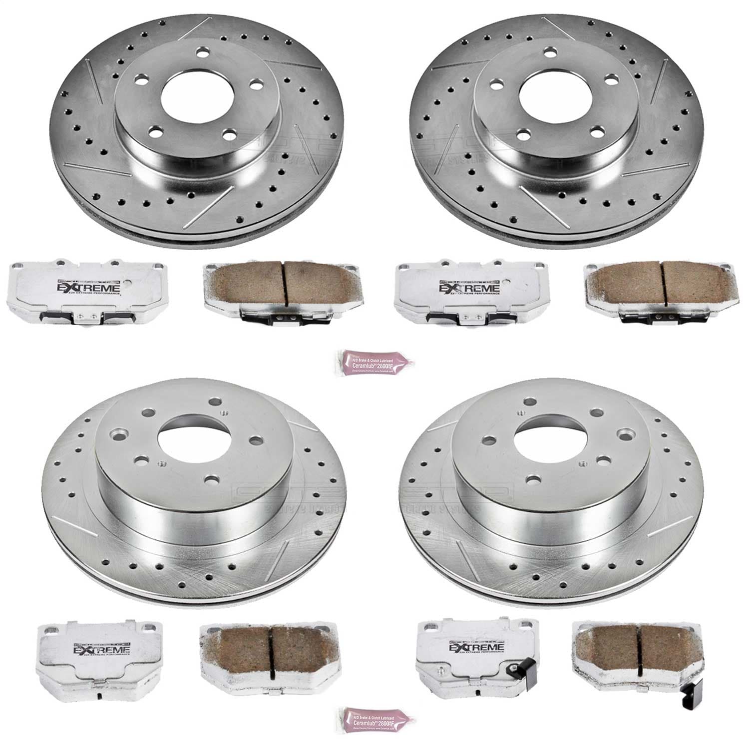 Power Stop - K2753-26 - Front and Rear - Disc Brake Pad and Rotor Kit image 1