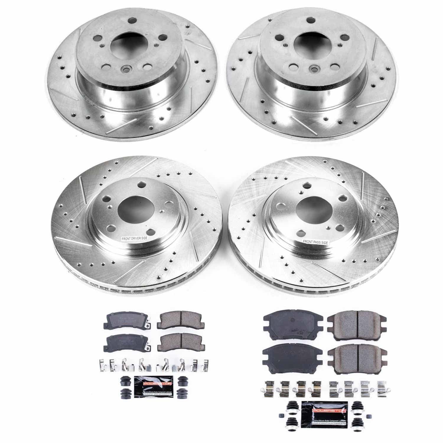 Power Stop - K2775 - Front and Rear - Disc Brake Pad and Rotor Kit image 1