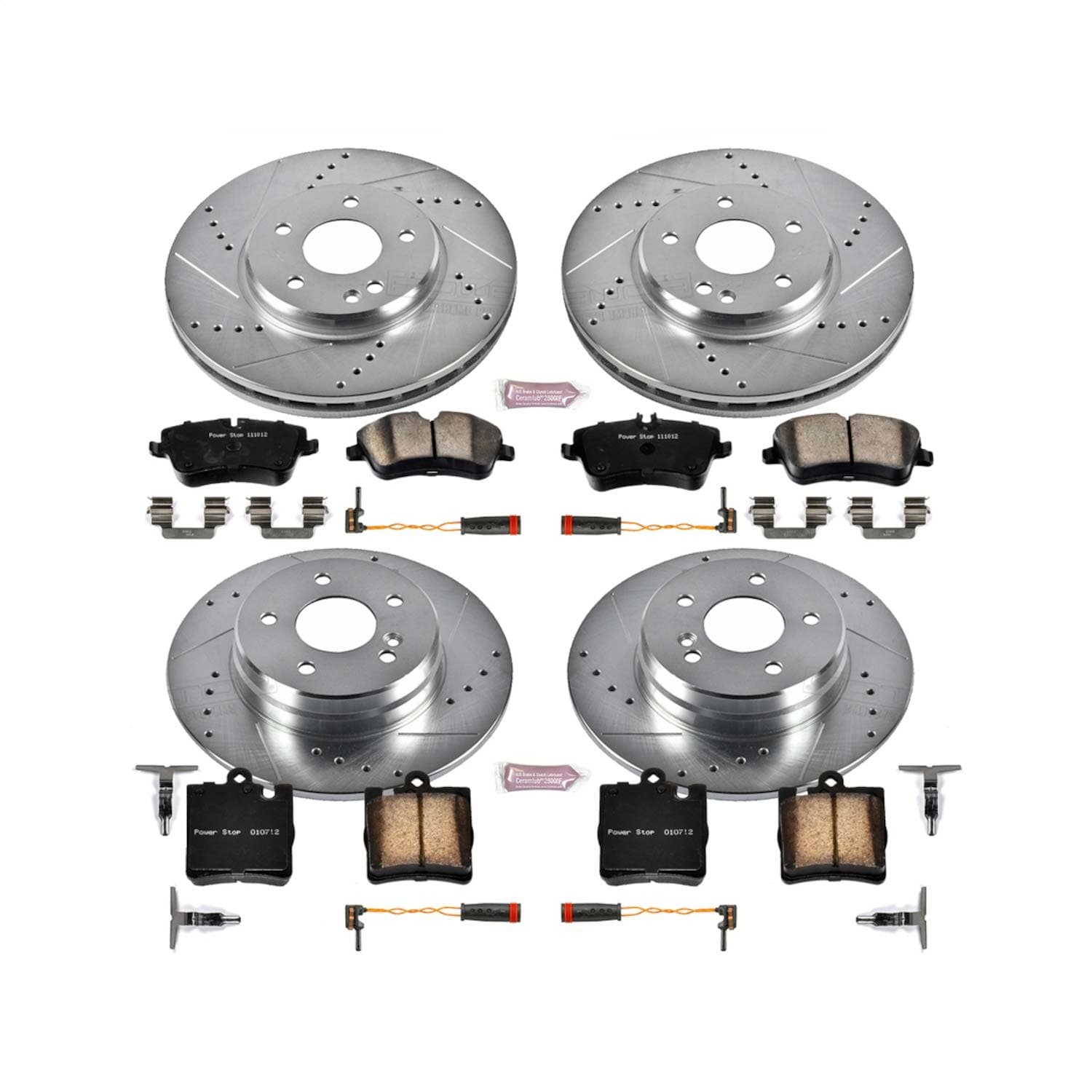 Power Stop - K2783 - Front and Rear - Disc Brake Pad and Rotor Kit image 1