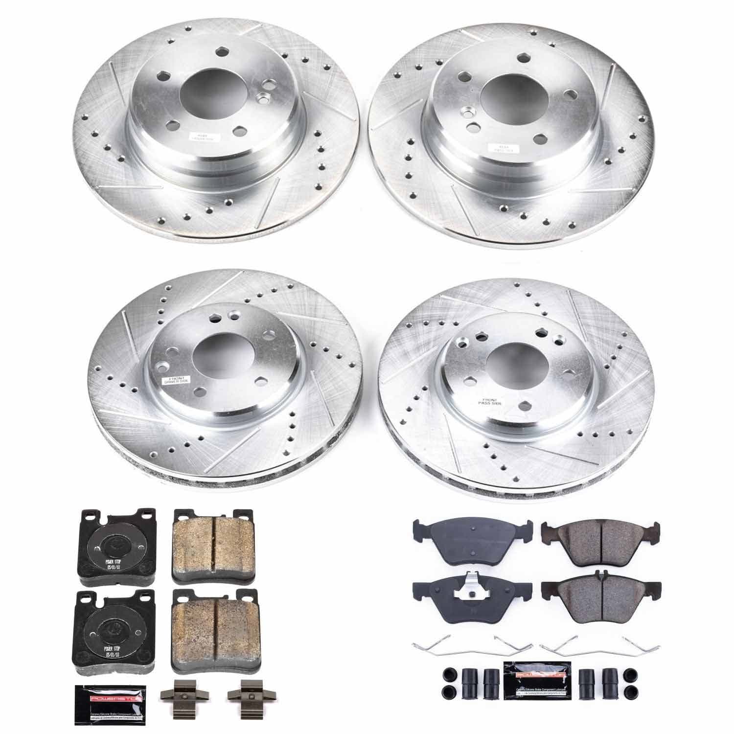 Power Stop - K2785 - Front and Rear - Disc Brake Pad and Rotor Kit image 1