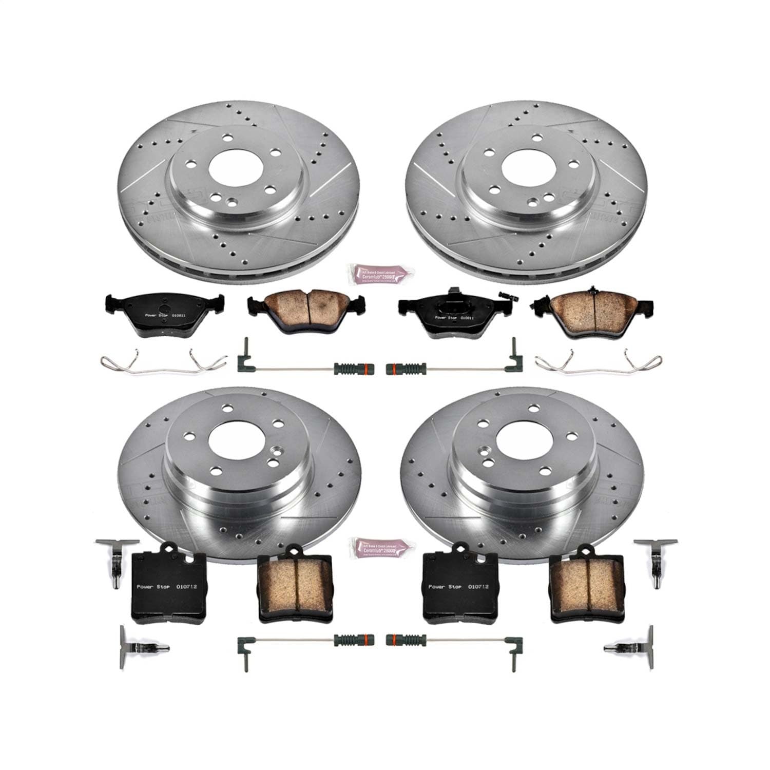 Power Stop - K2786 - Front and Rear - Disc Brake Pad and Rotor Kit image 1