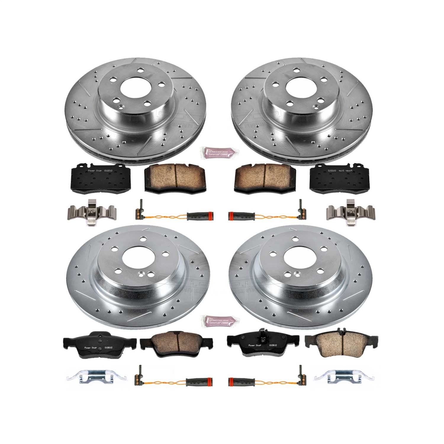 Power Stop - K2817 - Front and Rear - Disc Brake Pad and Rotor Kit image 1