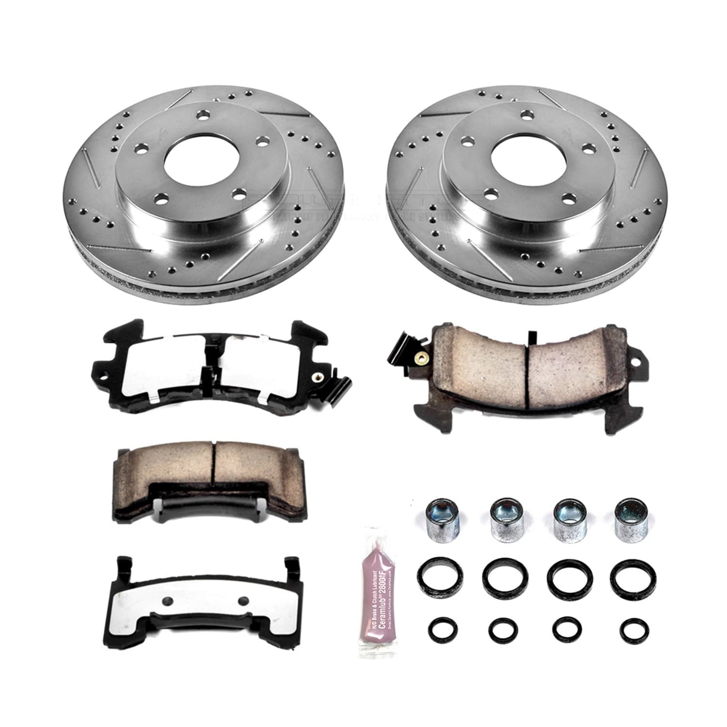 Power Stop - K2847-36 - Front and Rear - Disc Brake Pad and Rotor Kit image 1