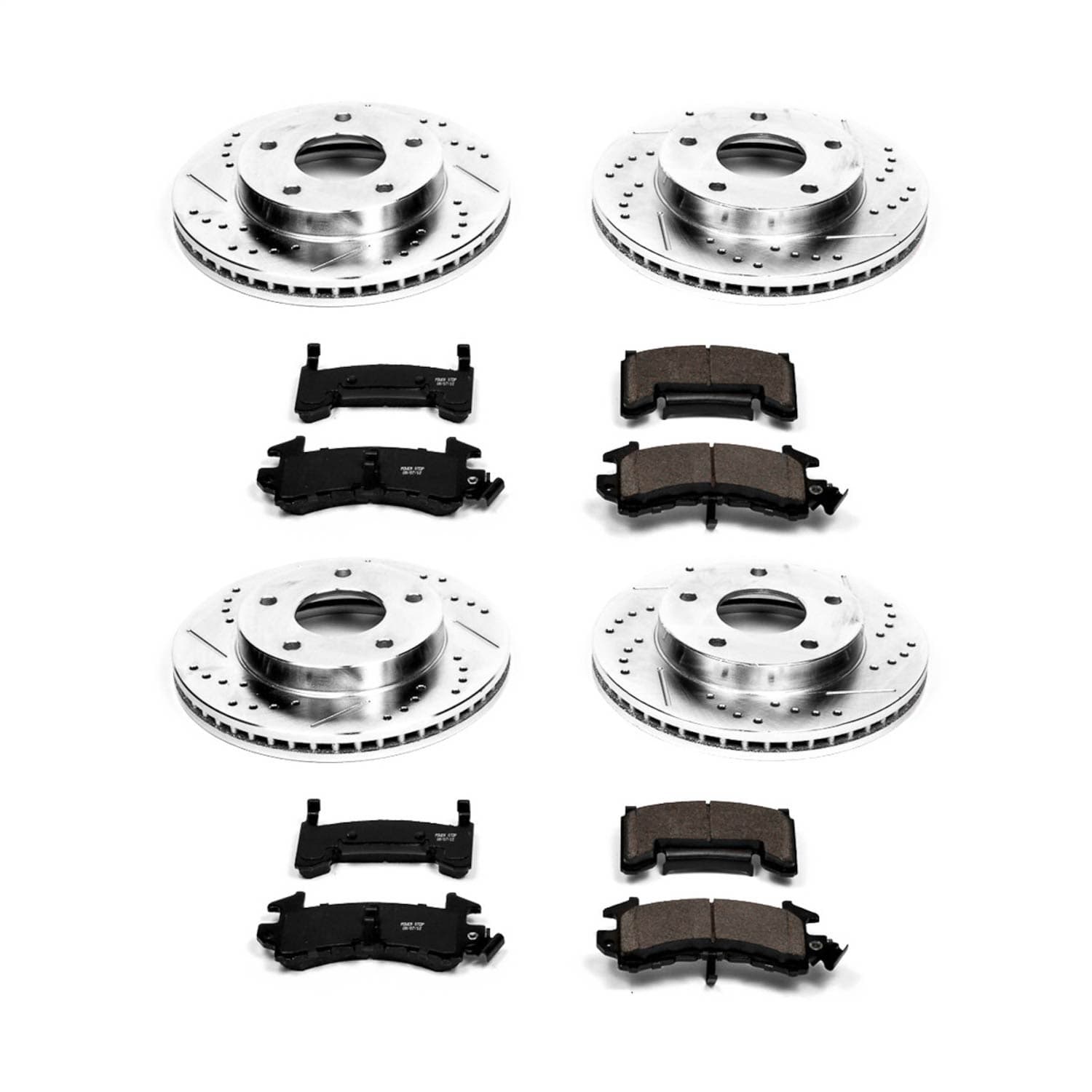 Power Stop - K2847 - Front and Rear - Disc Brake Pad and Rotor Kit image 1