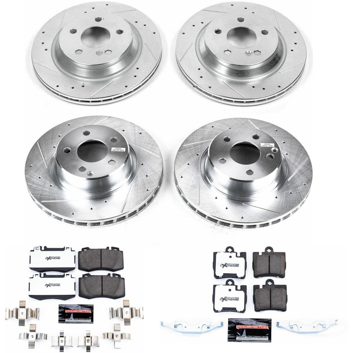 Power Stop - K2851-26 - Front and Rear - Disc Brake Pad and Rotor Kit image 1