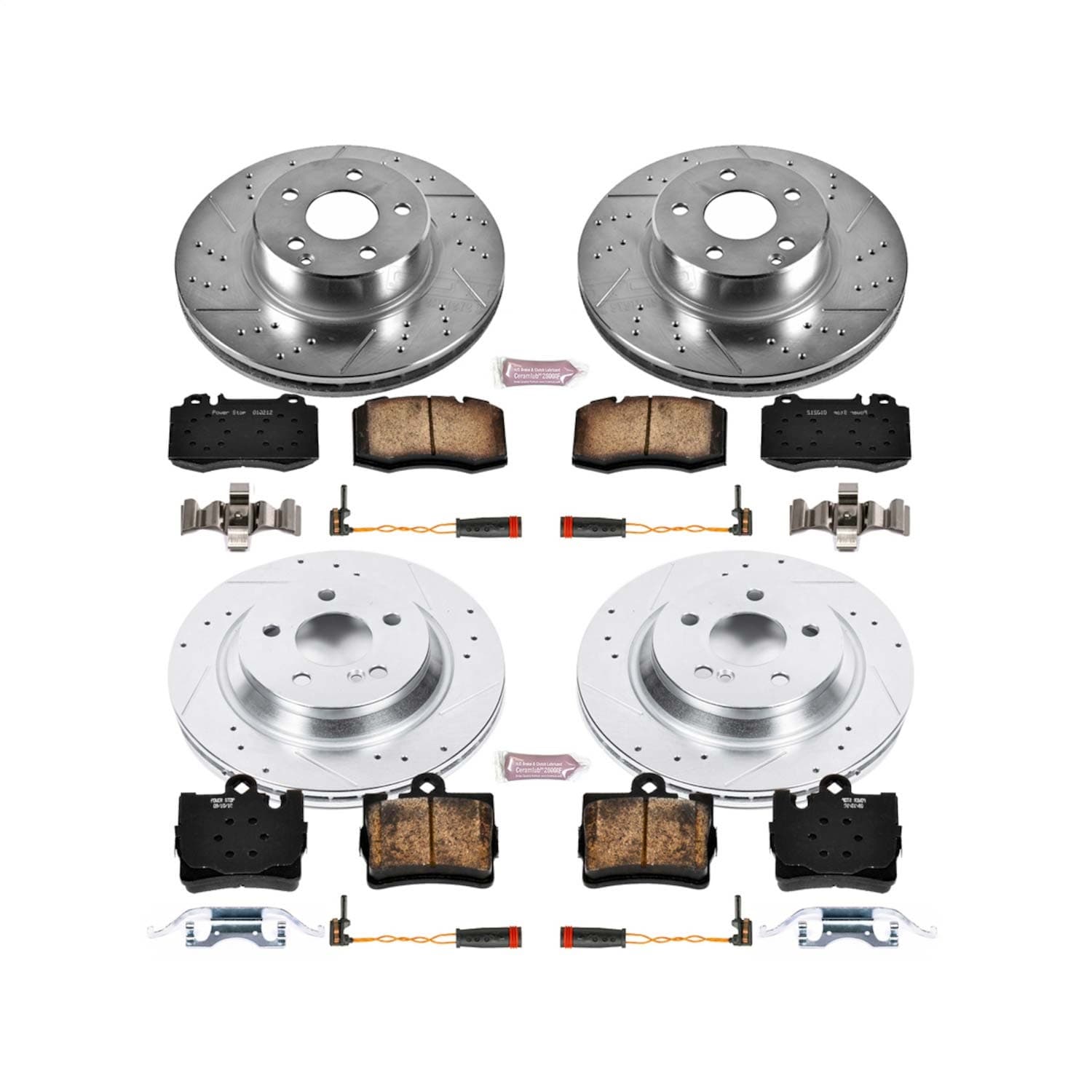 Power Stop - K2851 - Front and Rear - Disc Brake Pad and Rotor Kit image 1