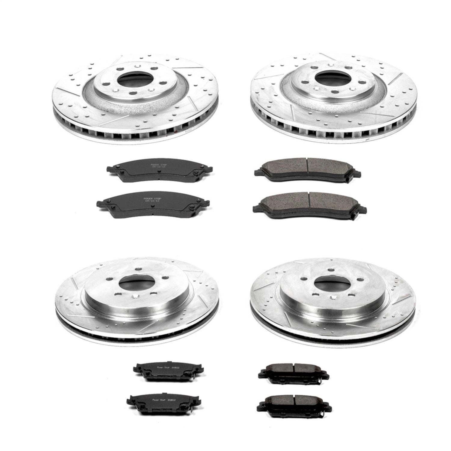 Power Stop - K2875 - Front and Rear - Disc Brake Pad and Rotor Kit image 1