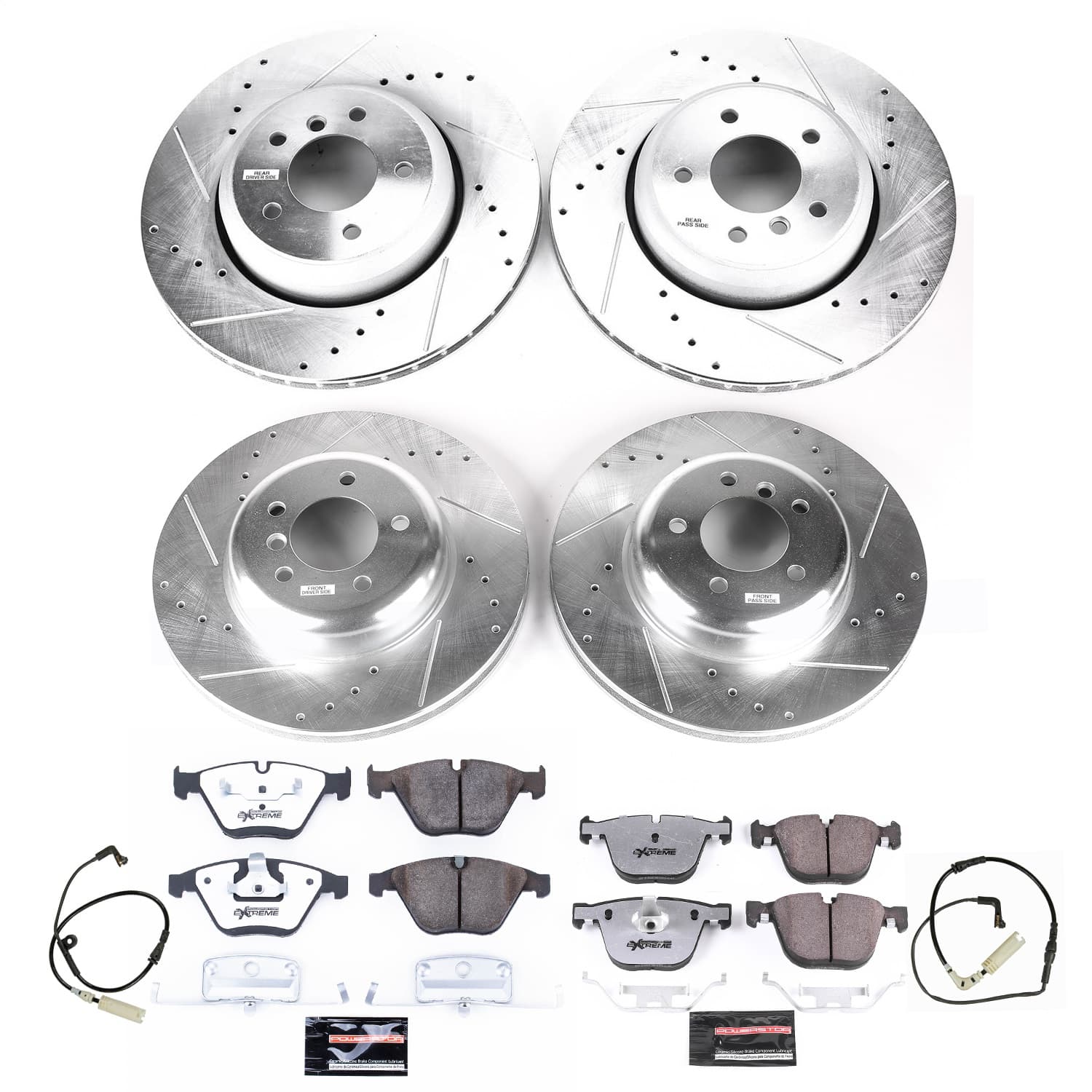 Power Stop - K2877-26 - Front and Rear - Disc Brake Pad and Rotor Kit image 1